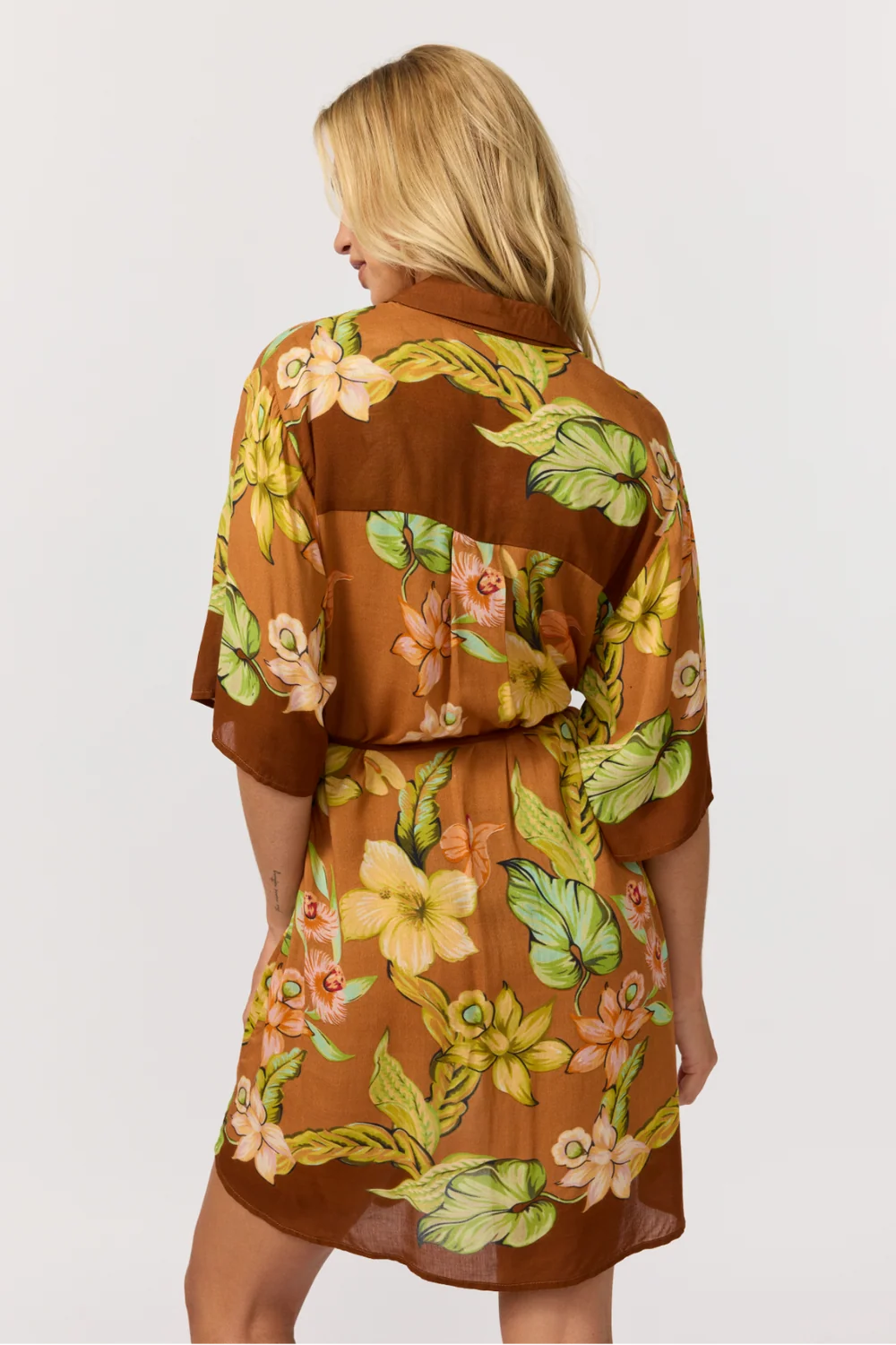 Lois Shirt Dress - Marigold
