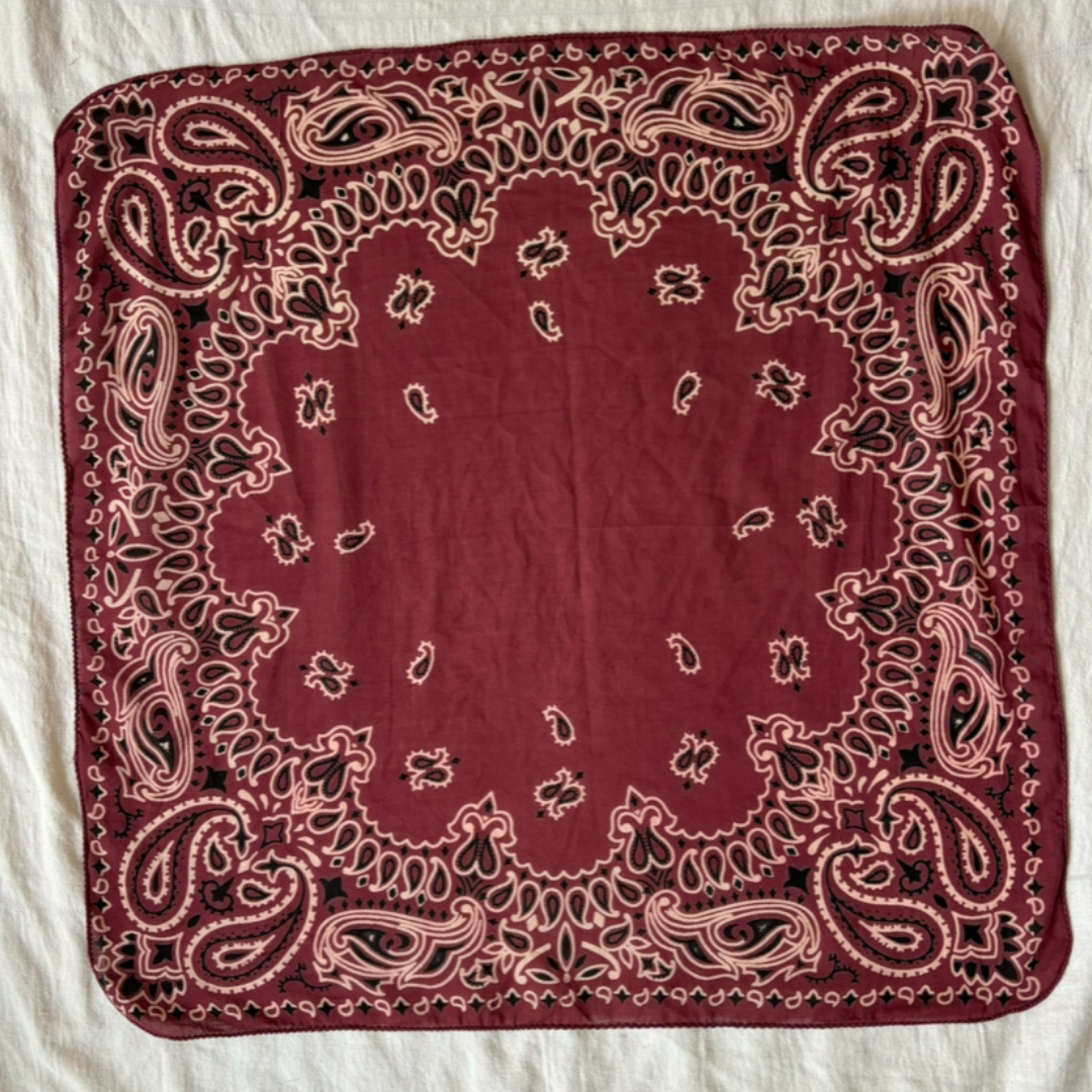 Bandana Scarf - Burgandy