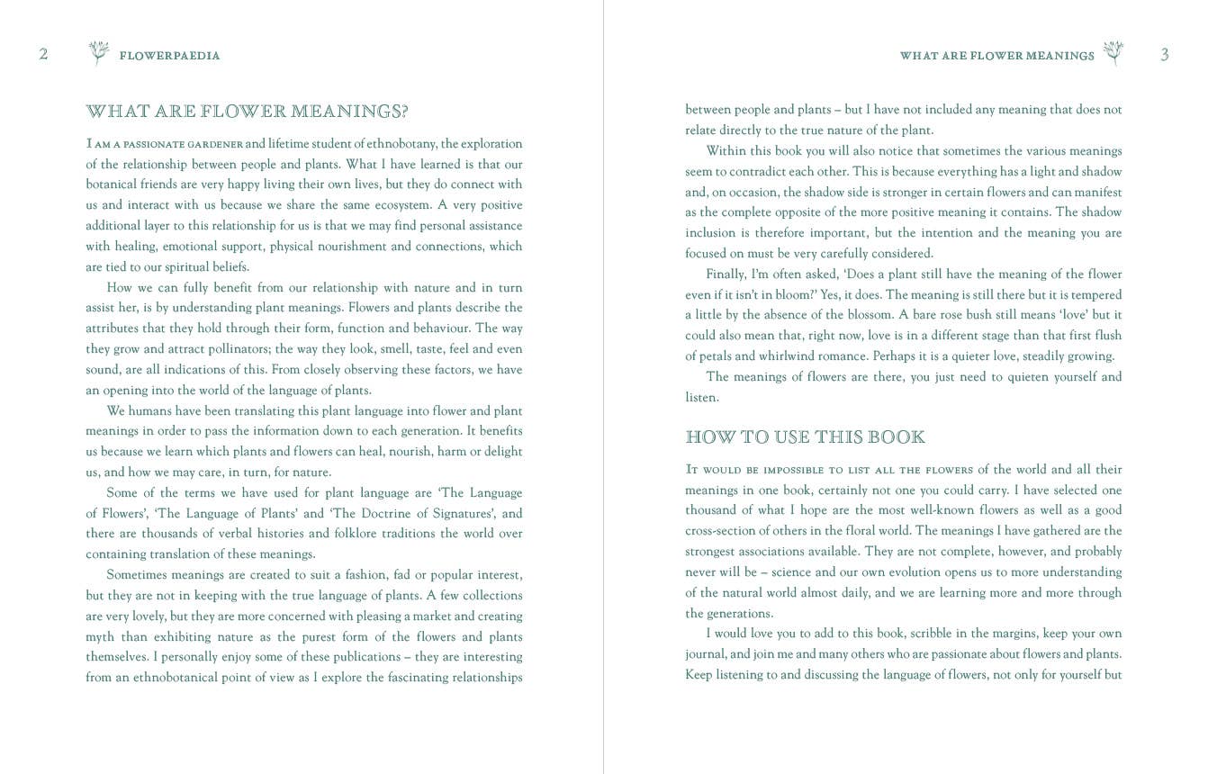 Flowerpaedia: 1000 Flowers and Their Meanings