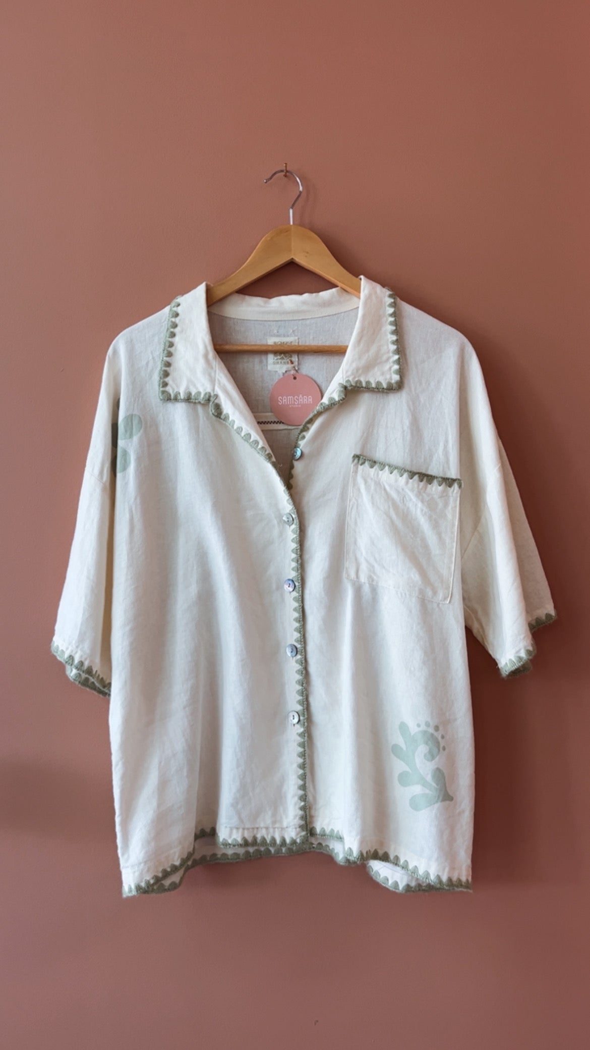 ALICE - Ghanda Shirt Embroidered