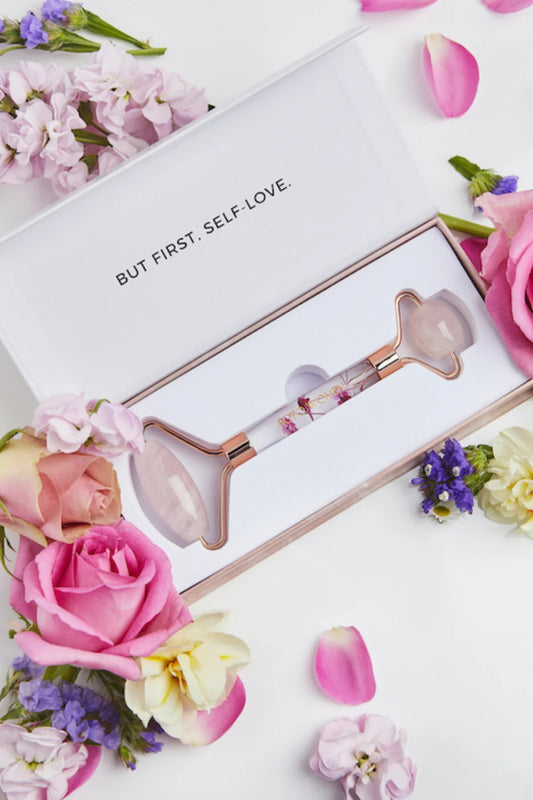 Floral Quartz Facial Roller