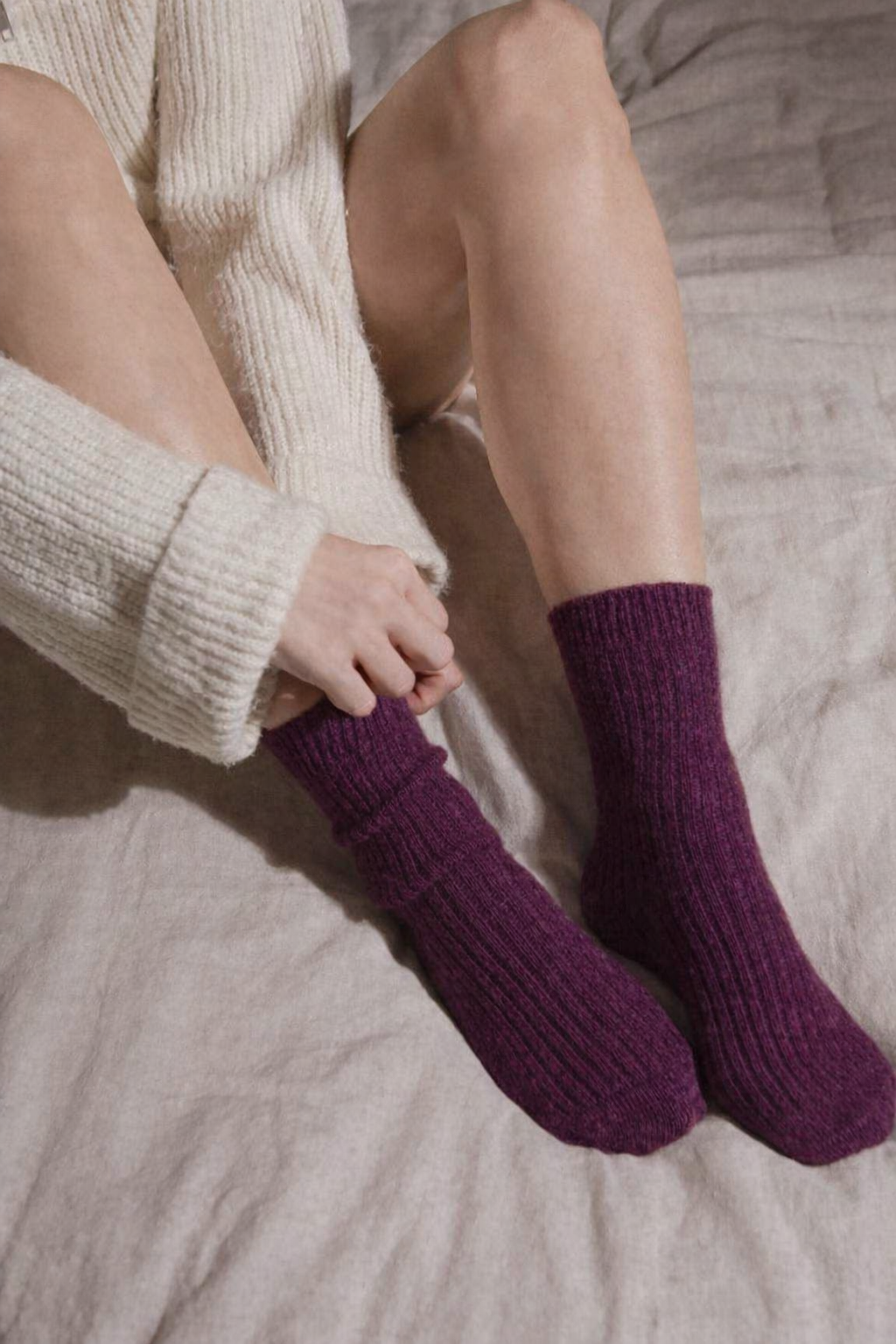 The Comfiest Socks - Wine