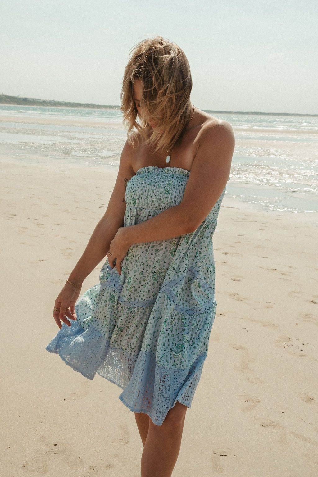 Wilde Skirt | Sky Blue Floral