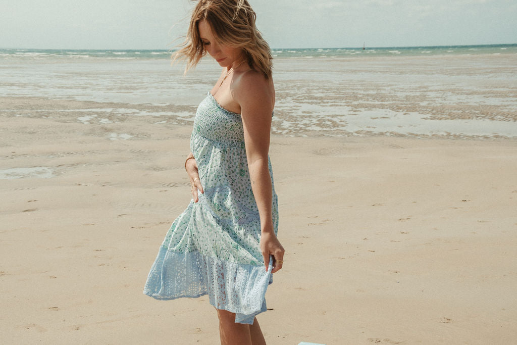 Wilde Skirt | Sky Blue Floral