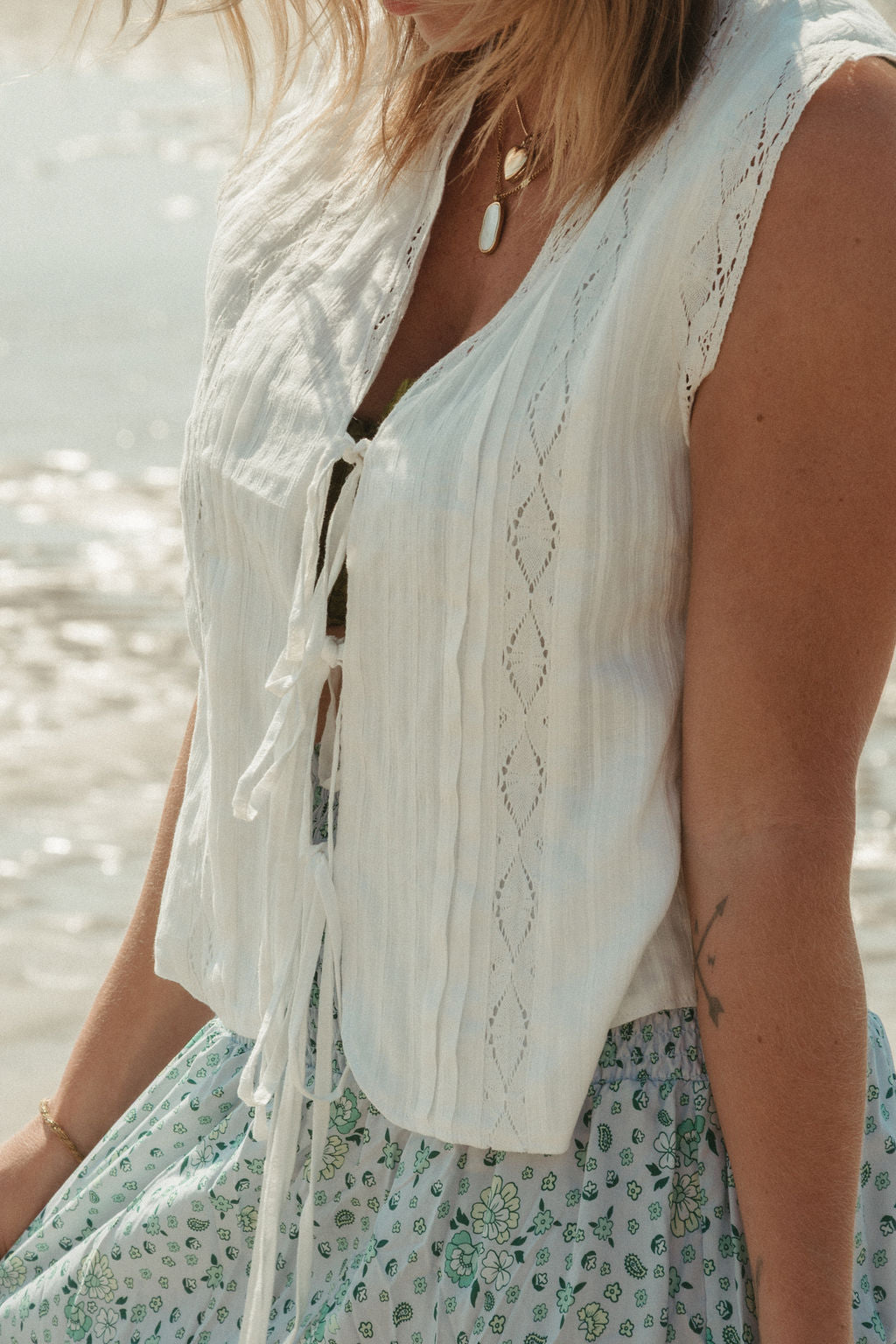 Wilde Skirt | Sky Blue Floral