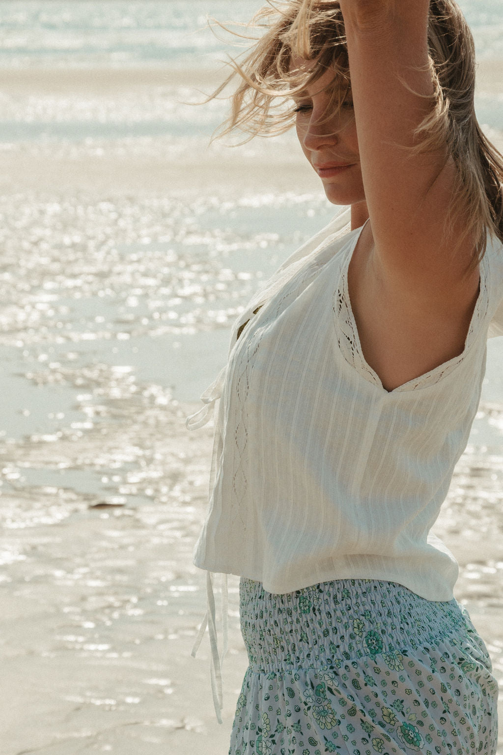 Wilde Skirt | Sky Blue Floral