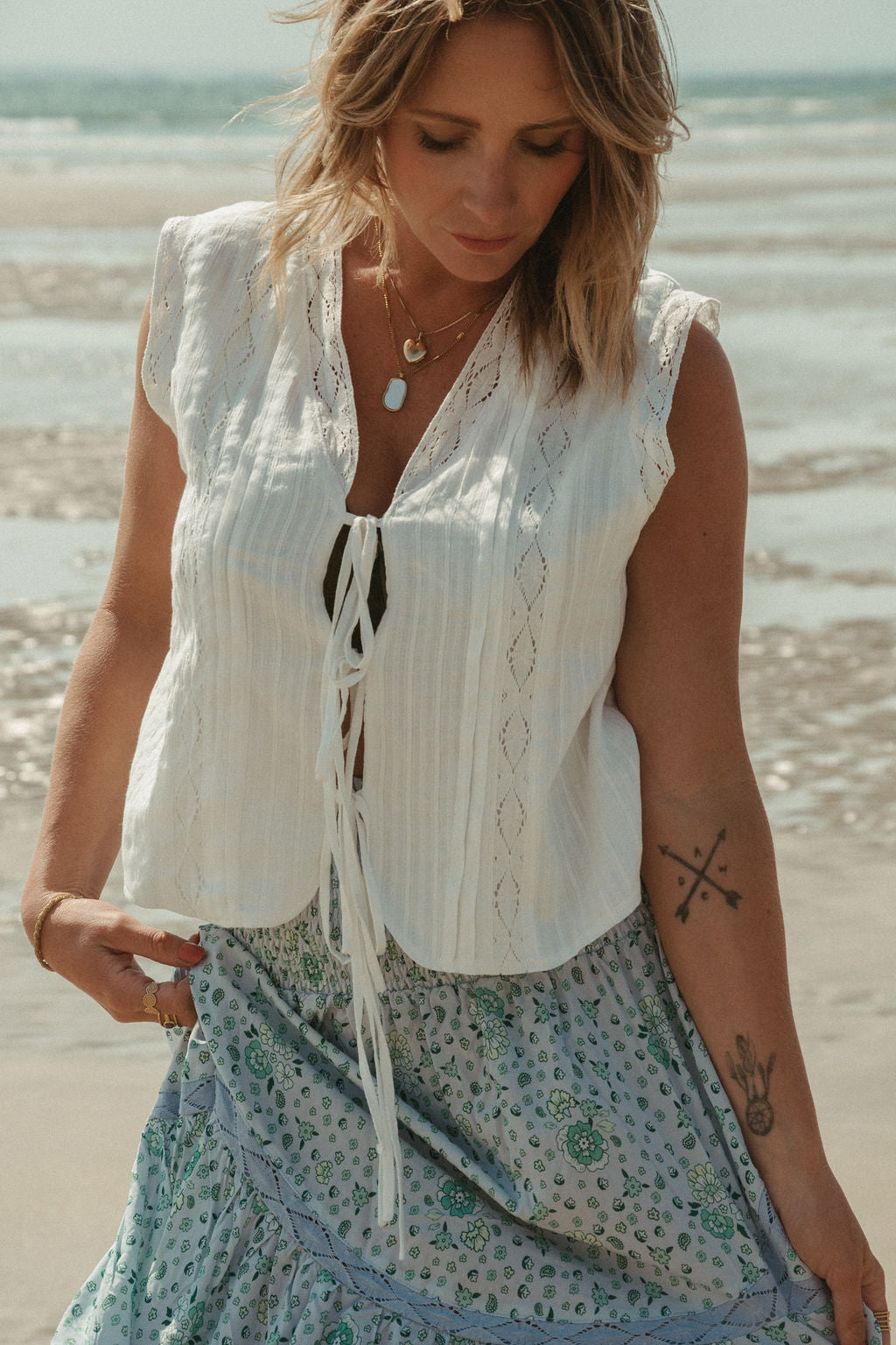 Wilde Skirt | Sky Blue Floral