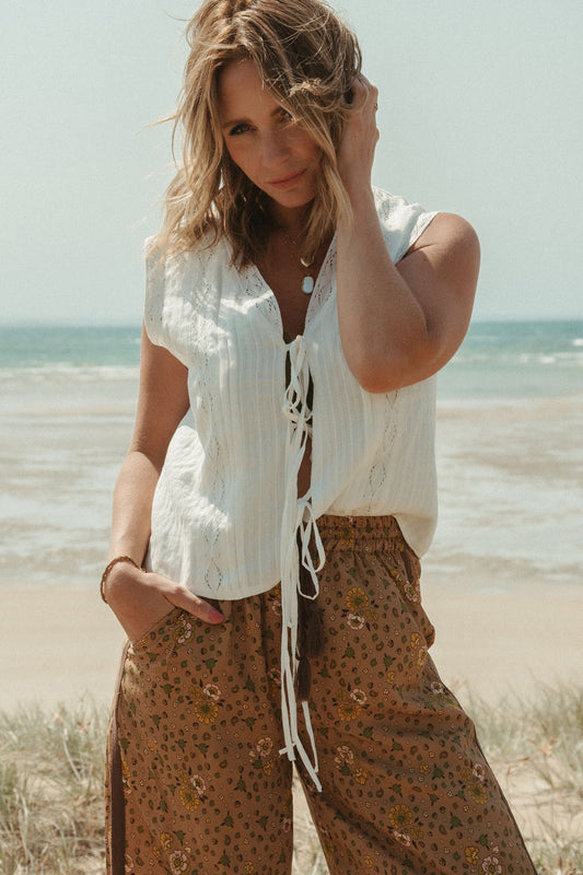 Matlack Pant - Brown Floral