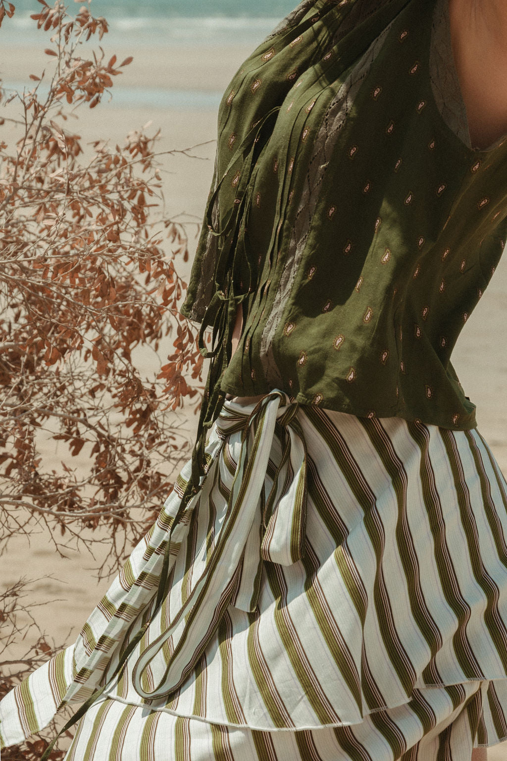 Betsy Vest - Olive Bandana