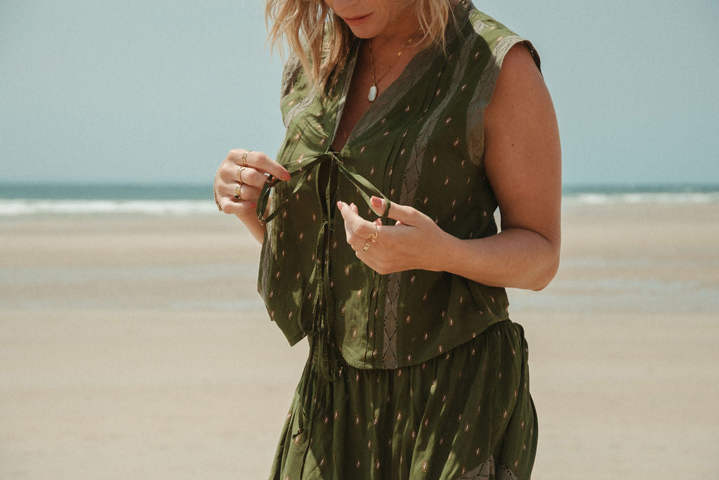 Wilde Skirt | Olive Bandana