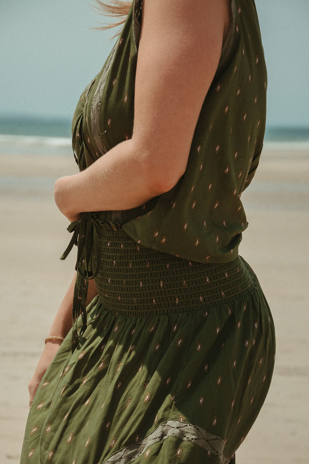 Betsy Vest - Olive Bandana