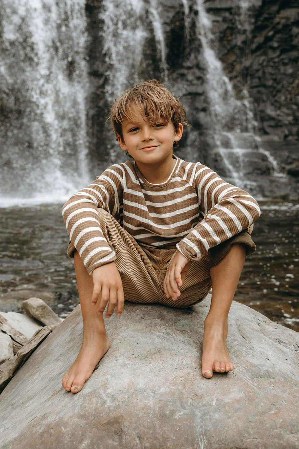 Nolan Striped Long Sleeve Tshirt Kids