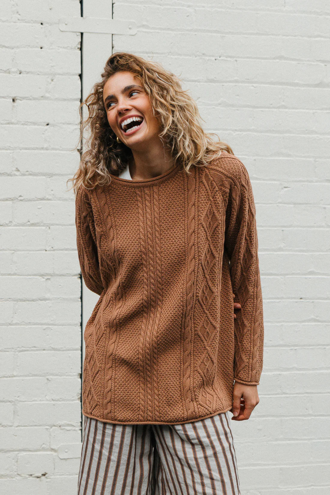 Rory Cable Knit Sweater  | Unisex