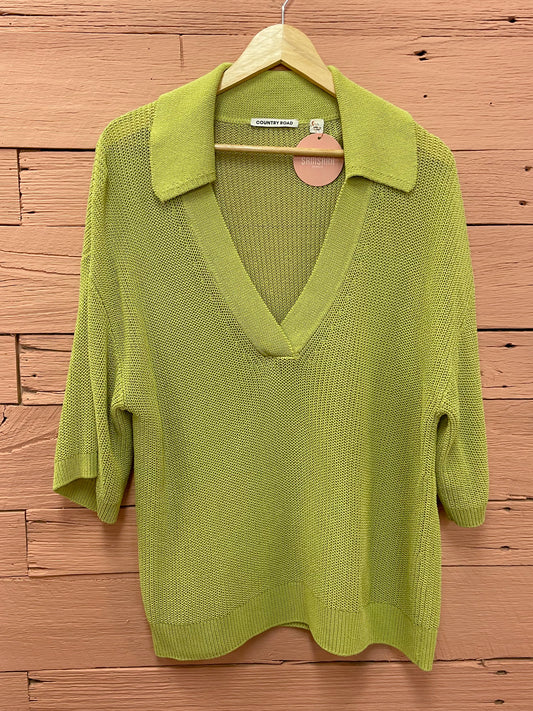 RENEW | Country Road Knit Shirt Lime