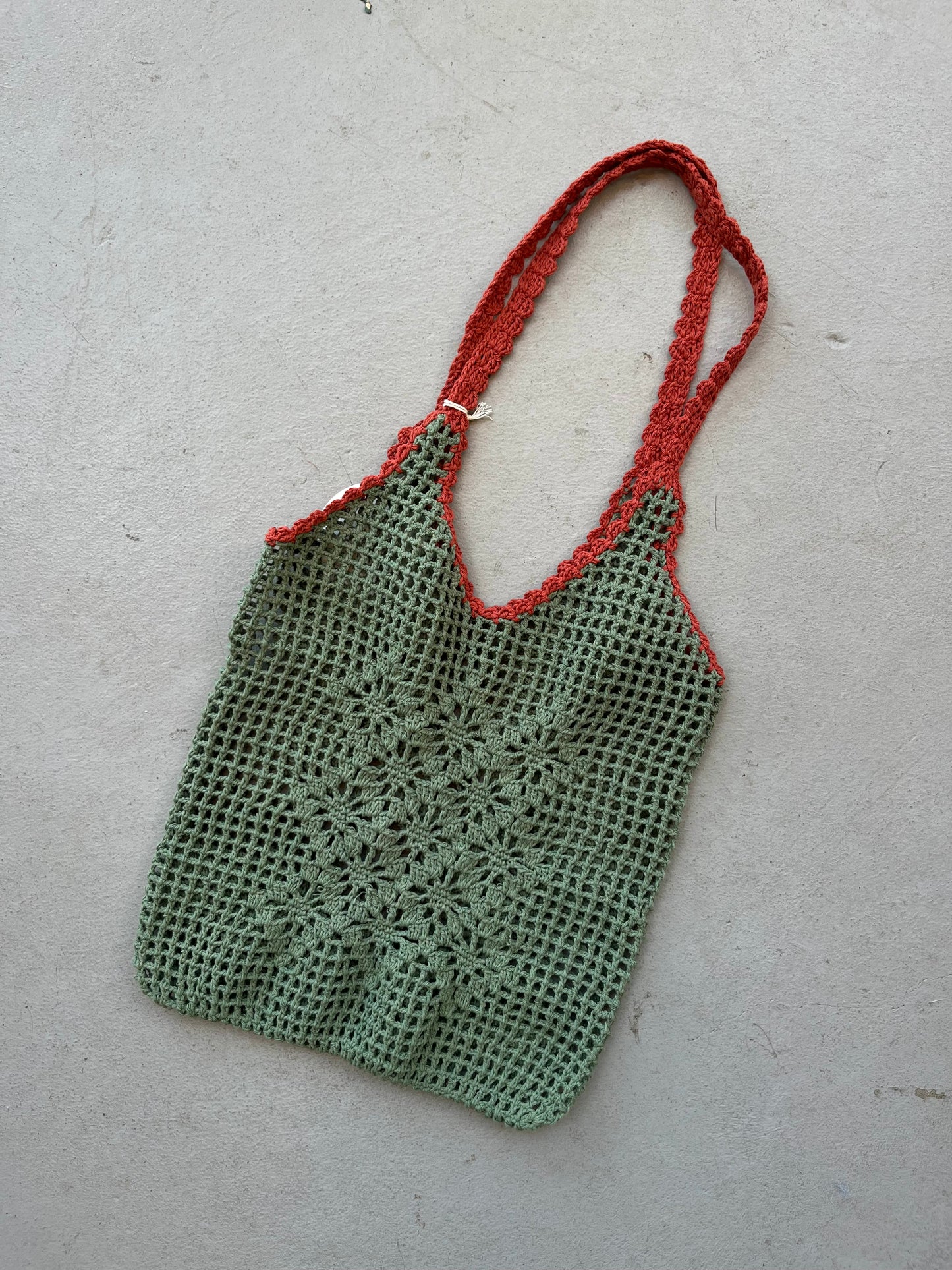 The Sunday Crochet Bag | Olive/Rust