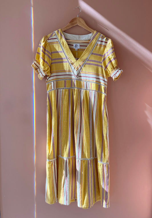 RENEW | Striped Linen Dress