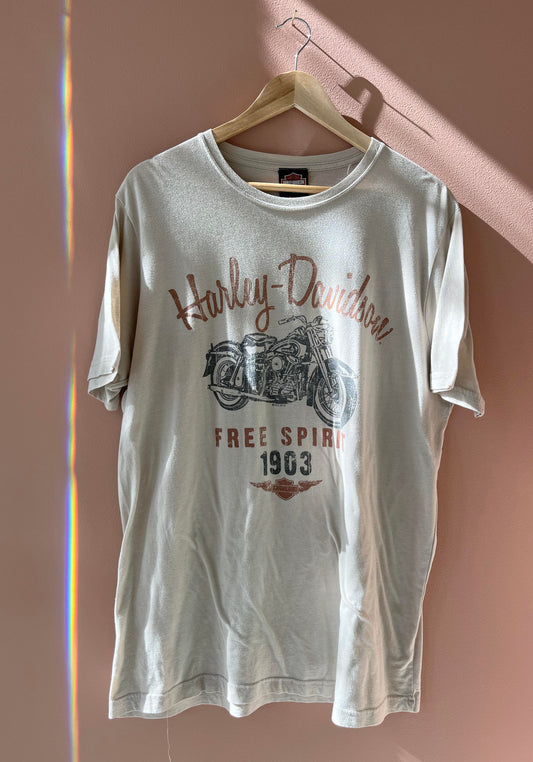 RENEW | Harley Davidson Tee - Beige