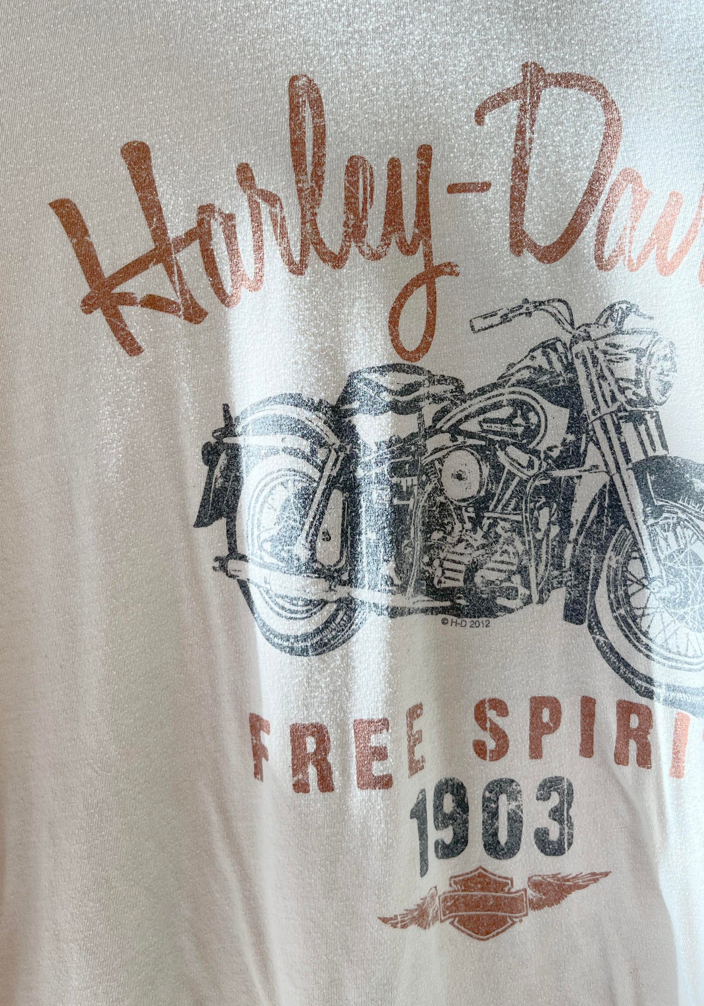 RENEW | Harley Davidson Tee - Beige