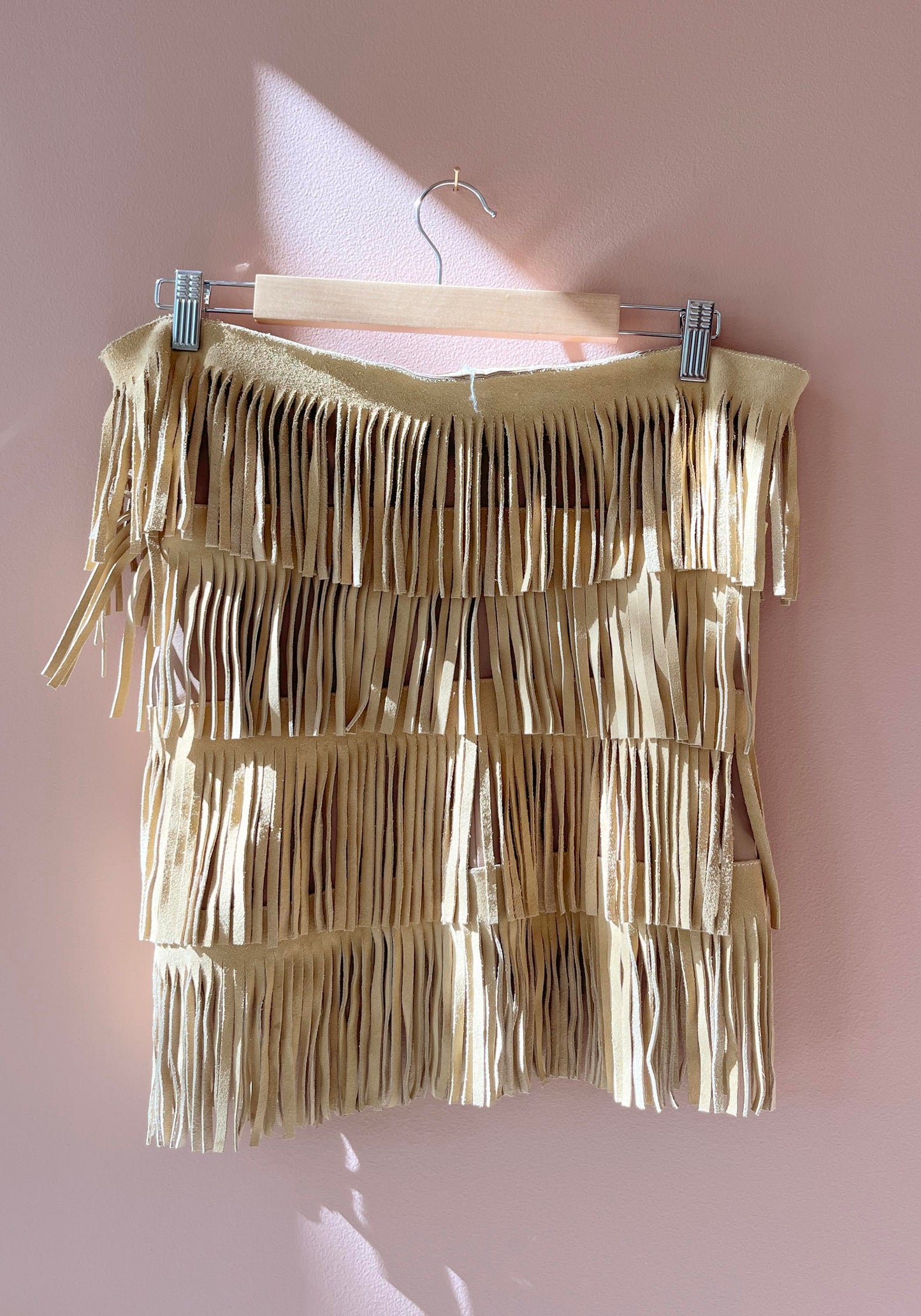 RENEW | Leather Fringed Top