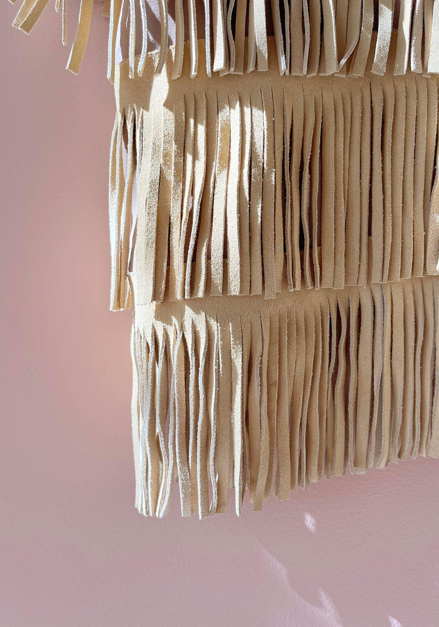 RENEW | Leather Fringed Top