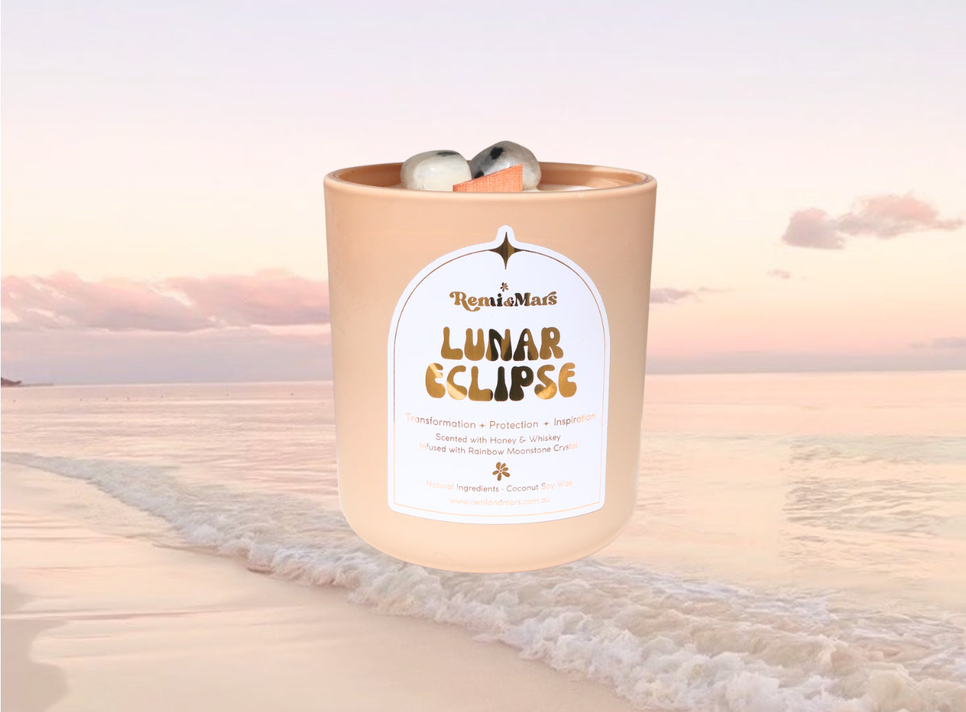 Lunar Eclipse Candle ~ Honey & Whisky