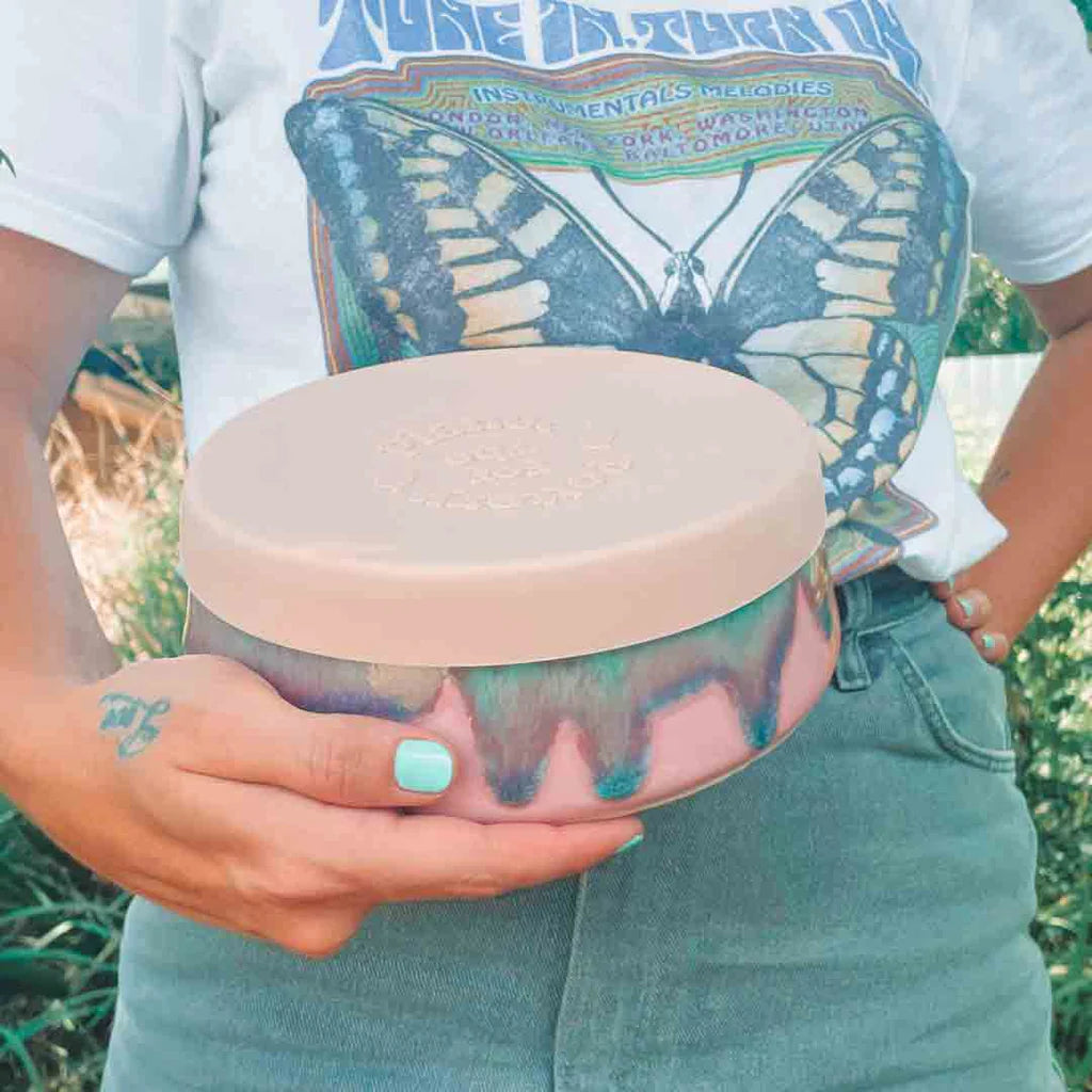 Pink Flamingo Travel Bowl - Large