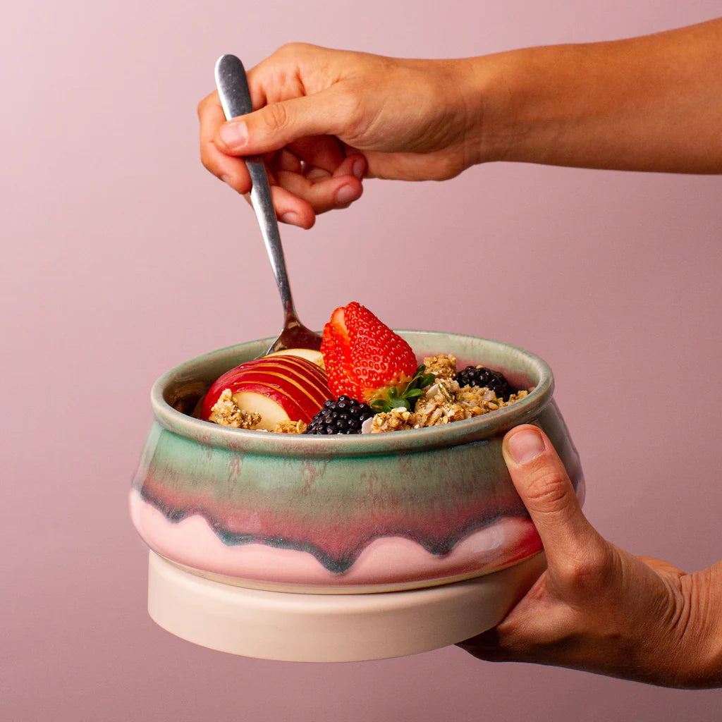 Pink Flamingo Travel Bowl - Large