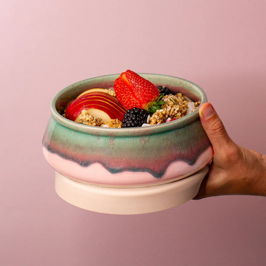 Pink Flamingo Travel Bowl - Large