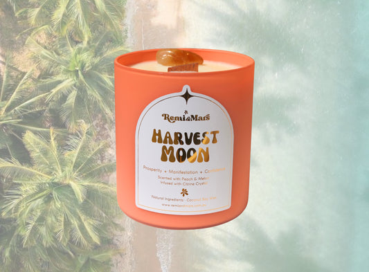 Harvest Moon Candle ~ Peach & Melon