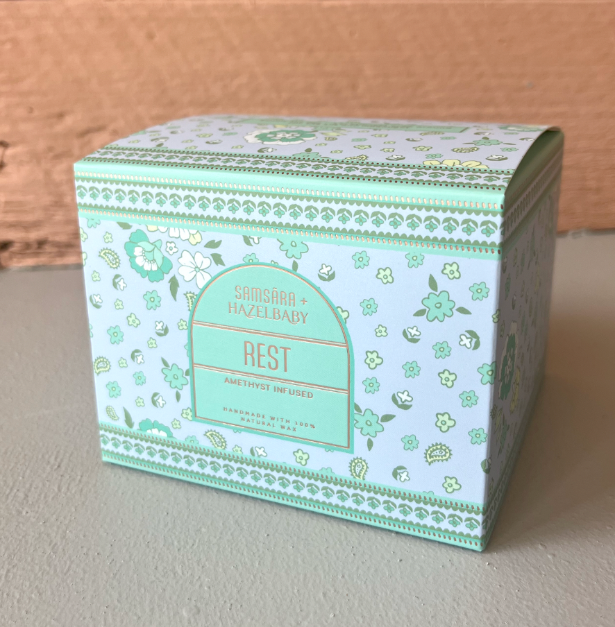 Rest | Crystal Infused Candle