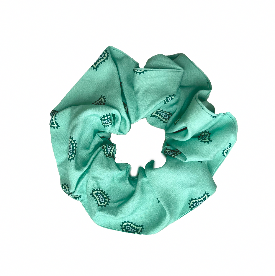 Remnant Scrunchie - Aqua Bandana