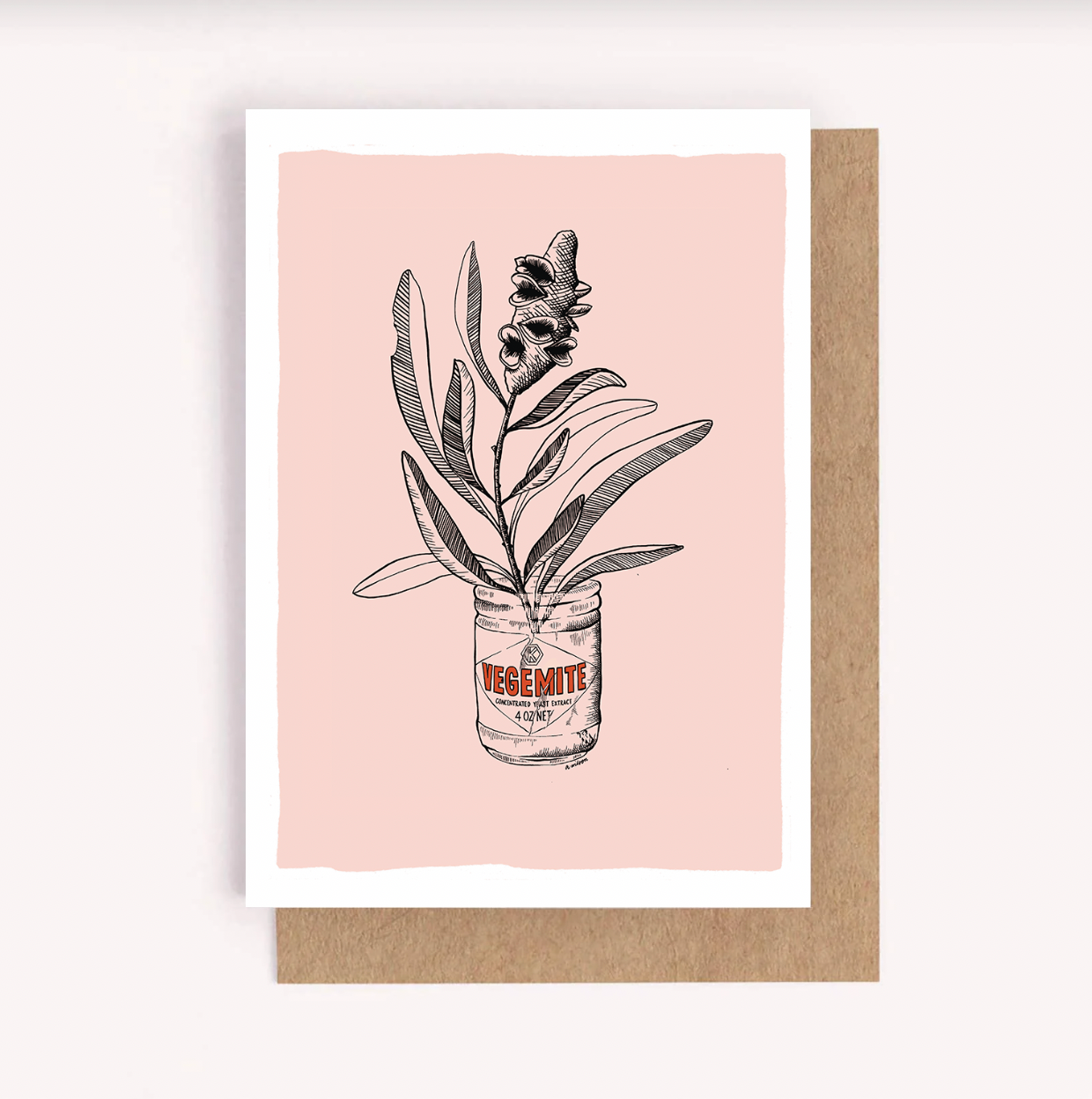 Vegemite Banksia Greeting Card