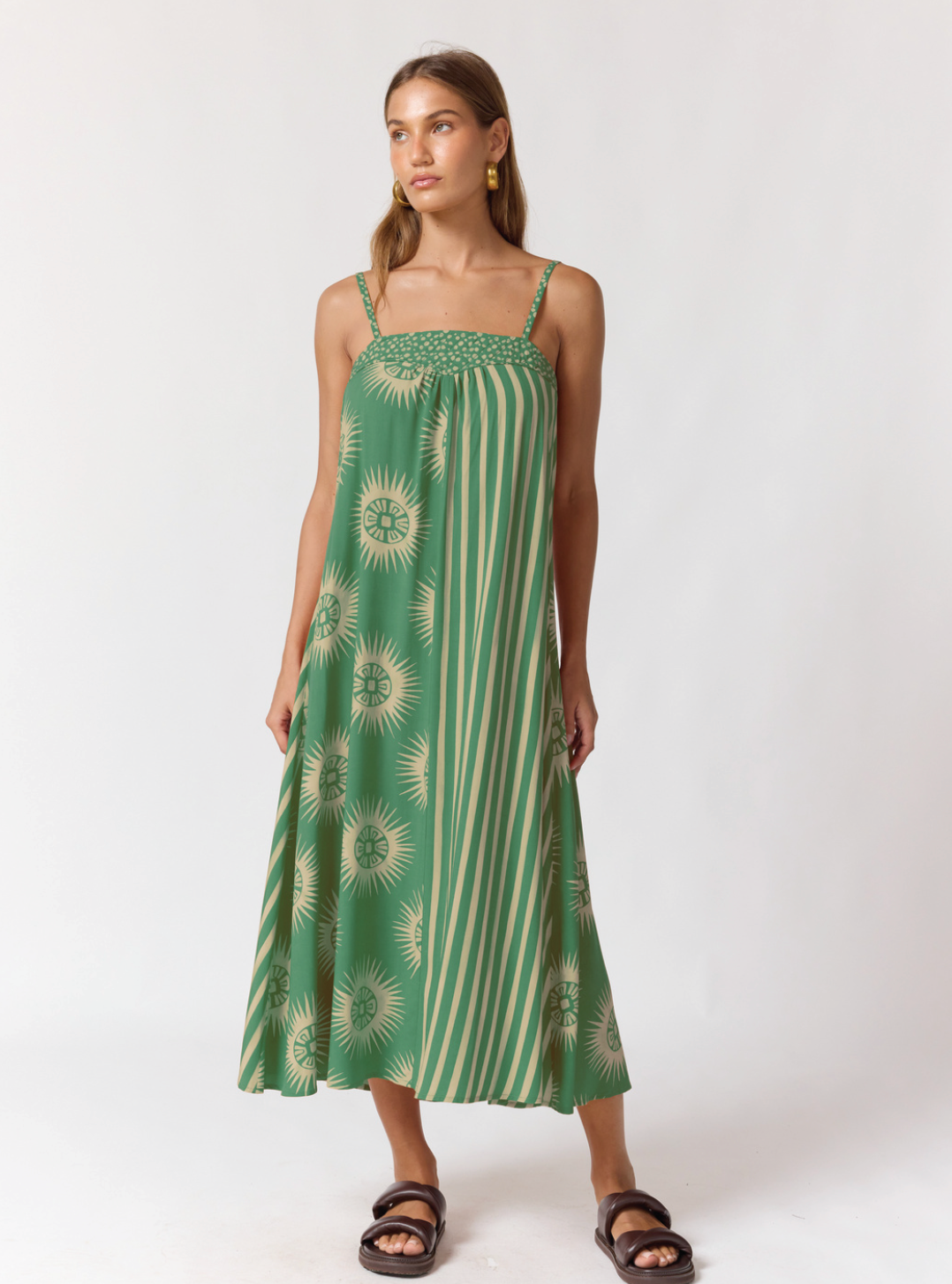 September - Honey Strappy Midi Dress