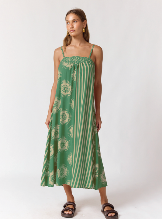 September - Honey Strappy Midi Dress