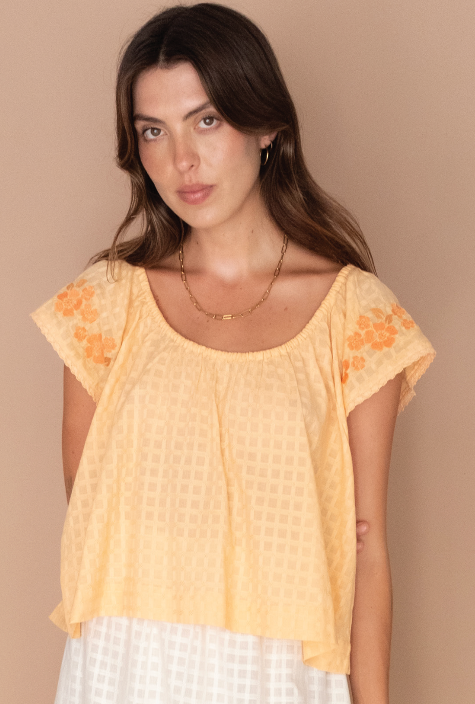September - Betty Embroidered Top