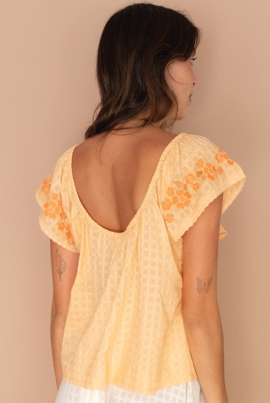 September - Betty Embroidered Top