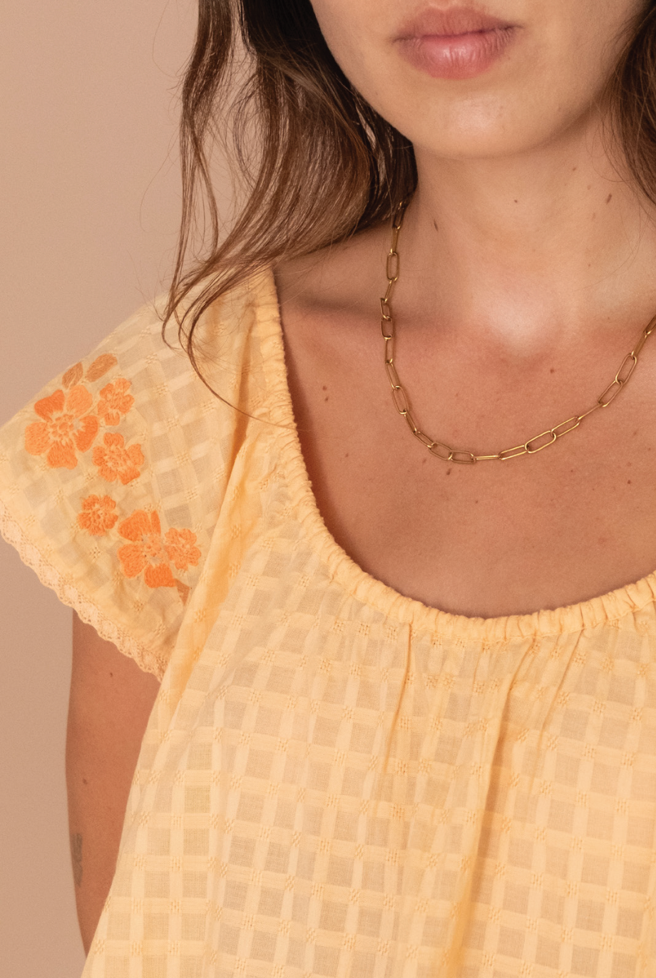 September - Betty Embroidered Top