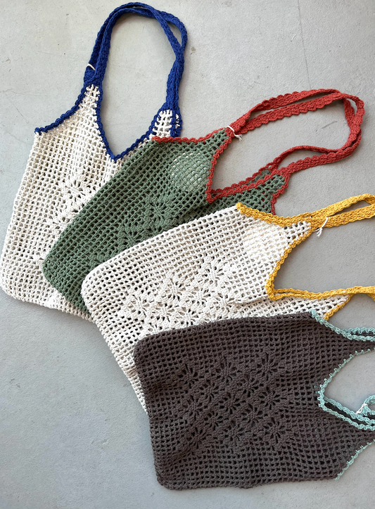 The Sunday Crochet Bag | Storm/Blue