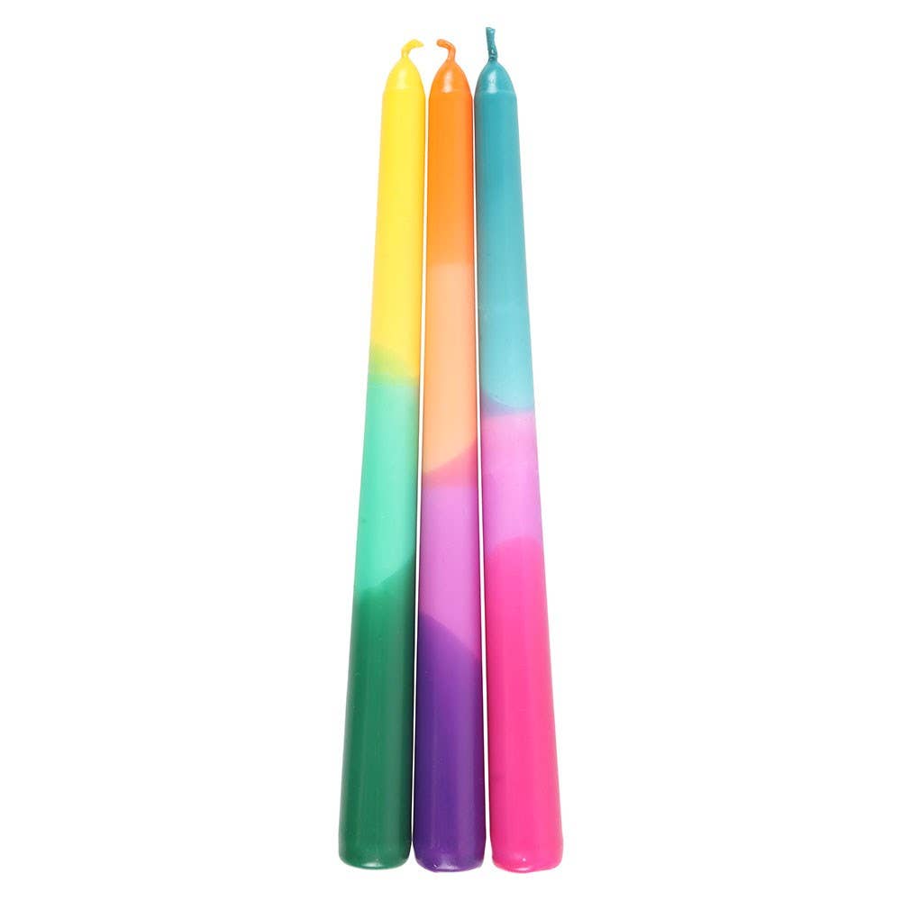 Ombre Dipped Aura Energy Taper Candle