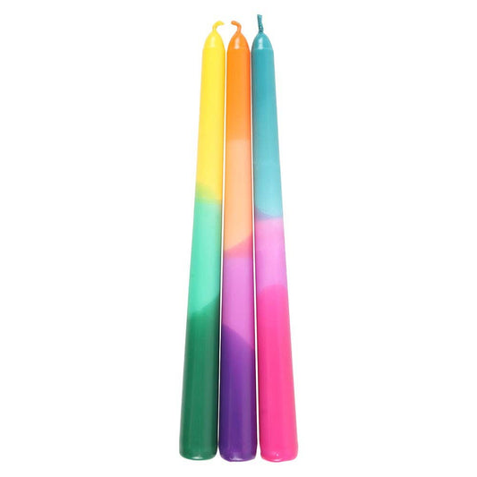 Ombre Dipped Aura Energy Taper Candle