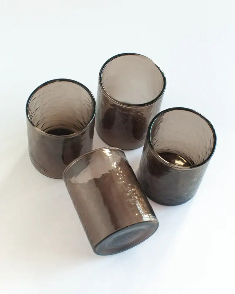 Handblown Hammered Glasses | Set of 4: Blush