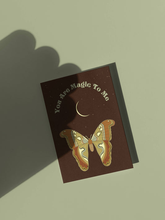 You Are Magic To Me - Retro Vintage Greeting Card