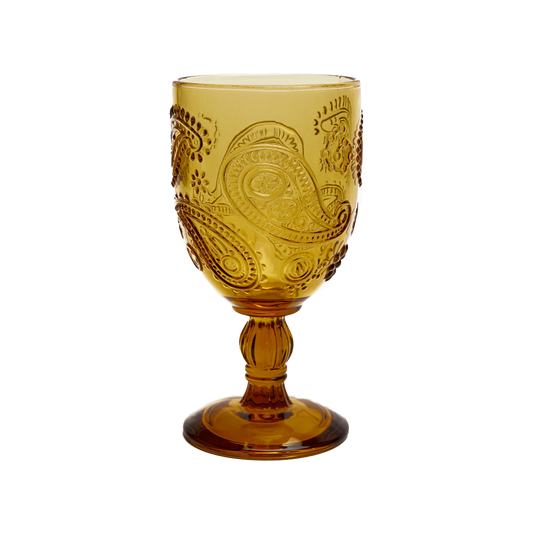 Goblet Glasses Amber - Set of 2