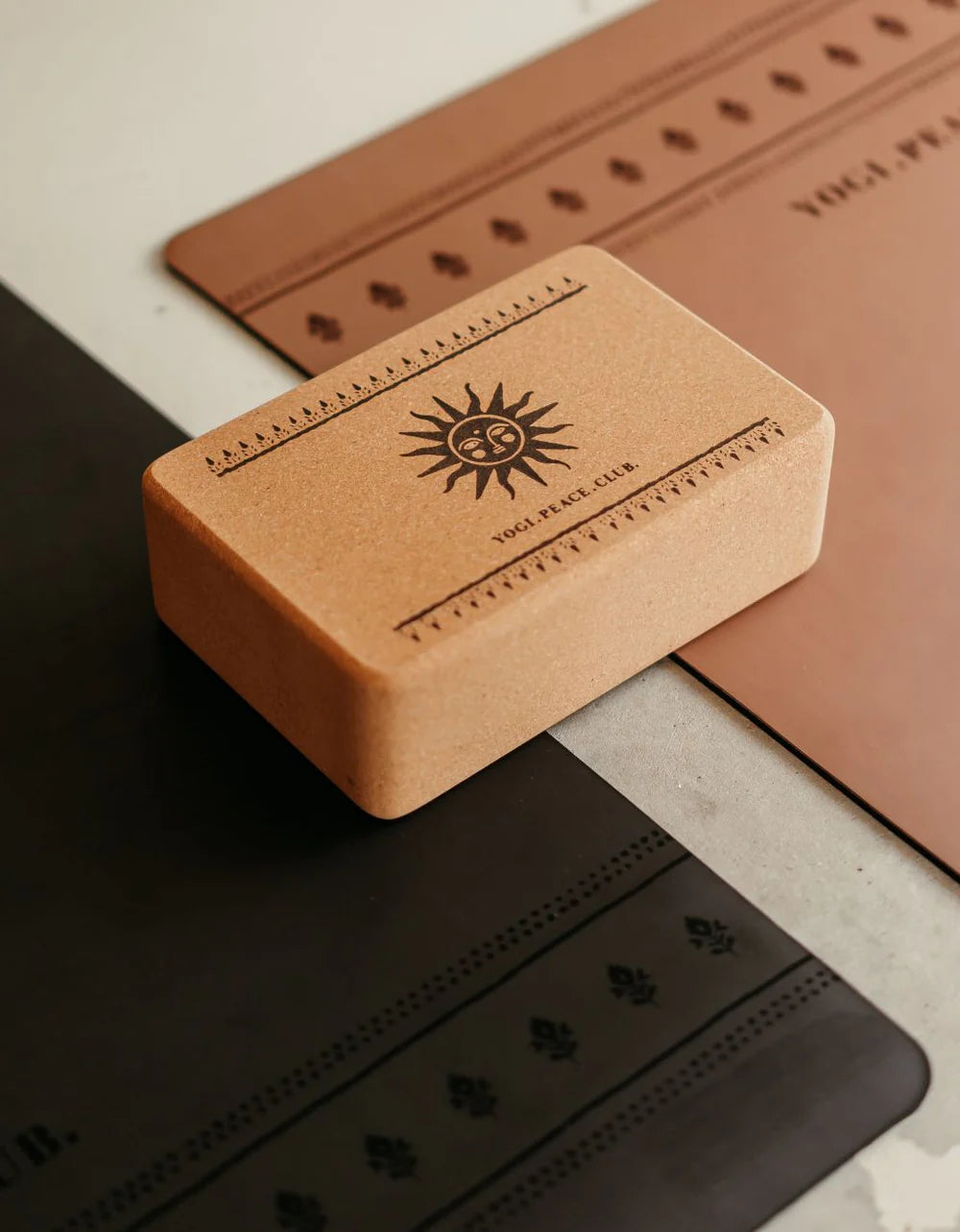 Cork Yoga Block - Sun