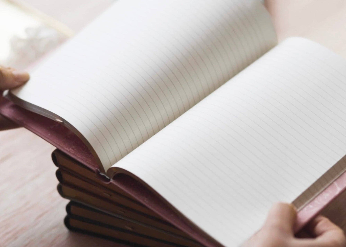 A5 Origins Vegan Leather Journal - Coral Rose