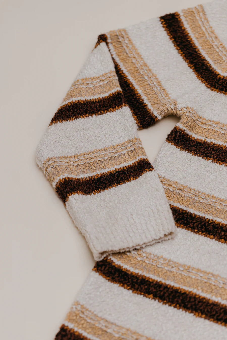 Sundance Striped Knit Unisex - Cream
