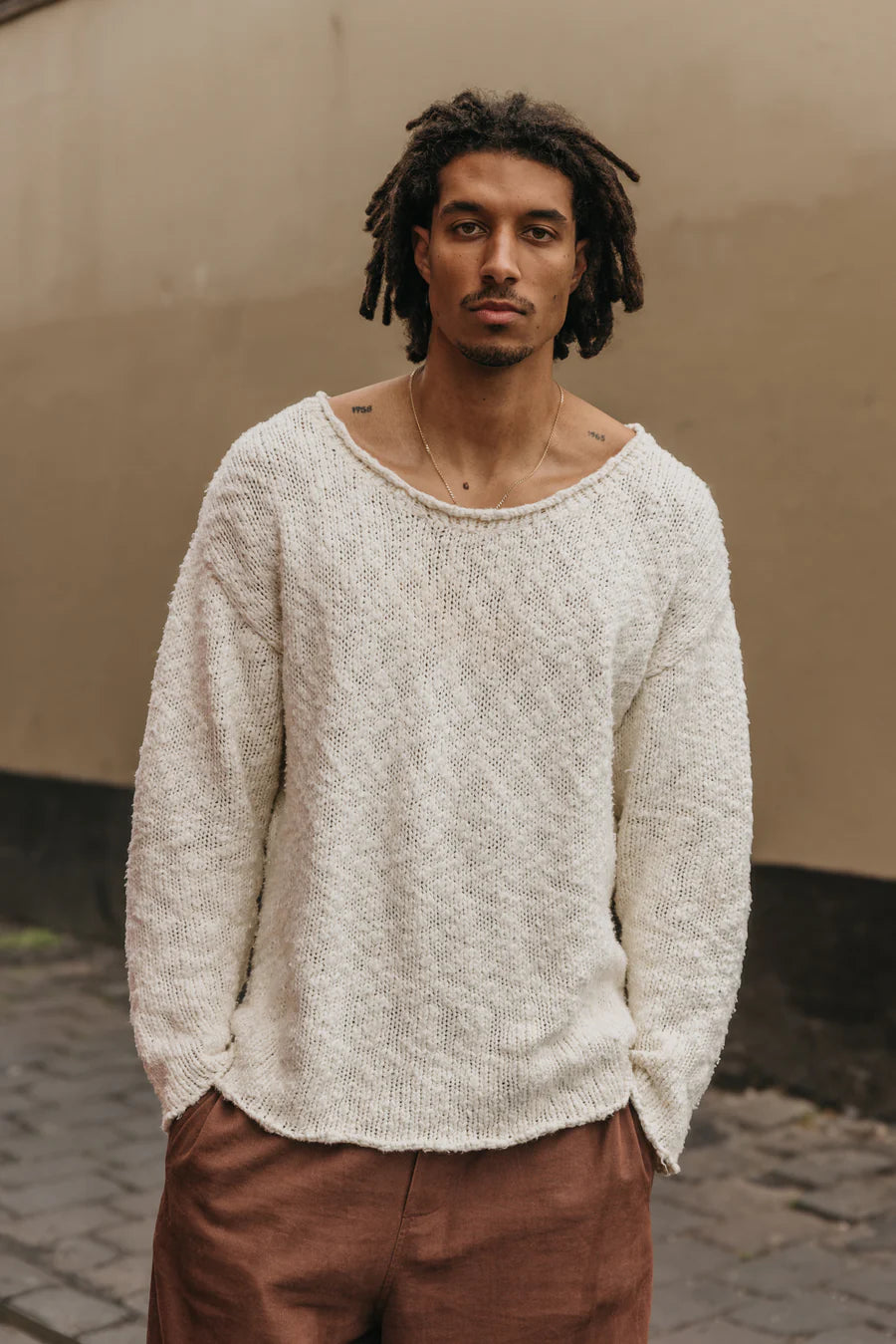 Sierra Off-Shoulder Knit  | Unisex
