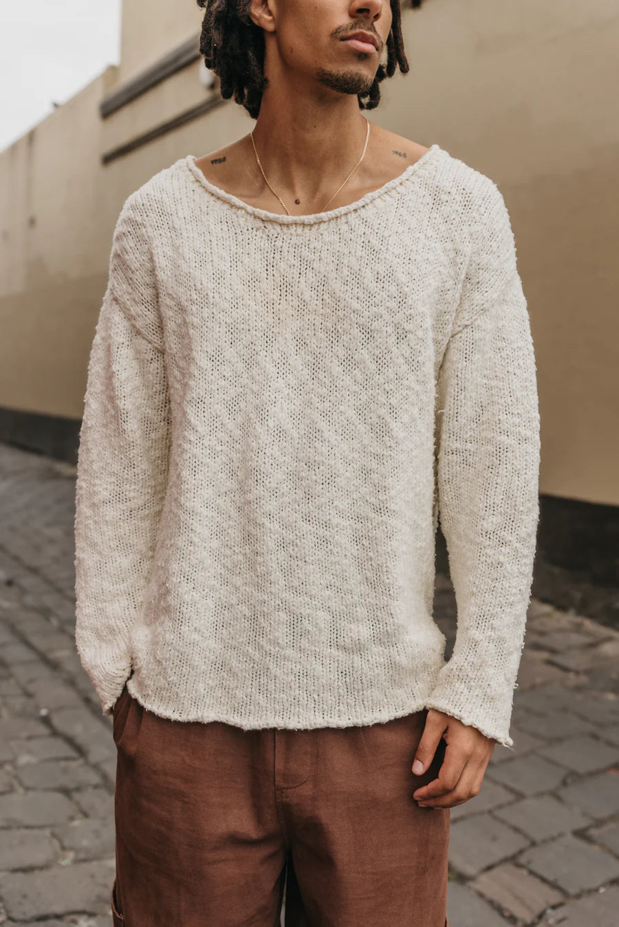 Sierra Off-Shoulder Knit  | Unisex