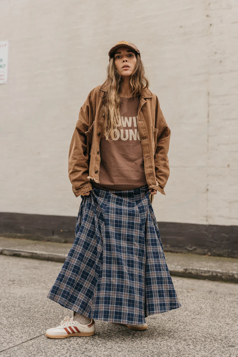 Keira Plaid Maxi Skirt
