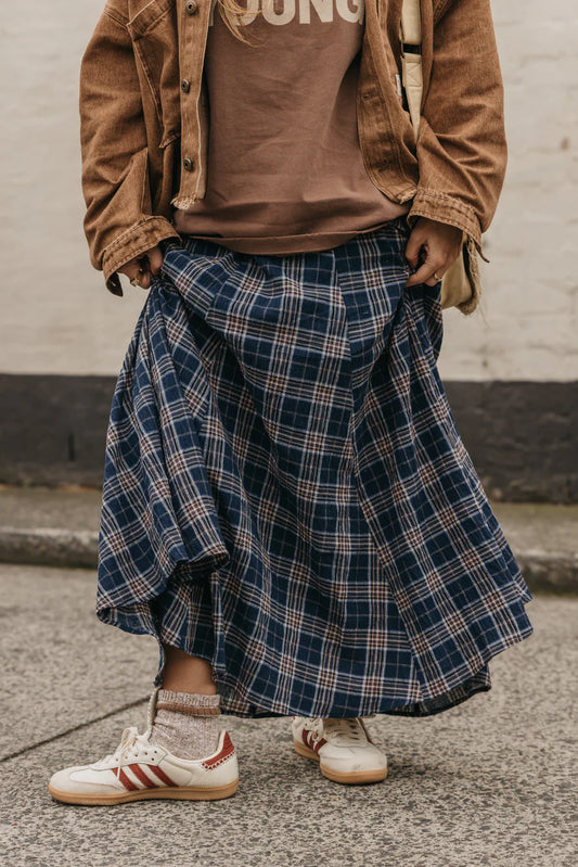 Keira Plaid Maxi Skirt